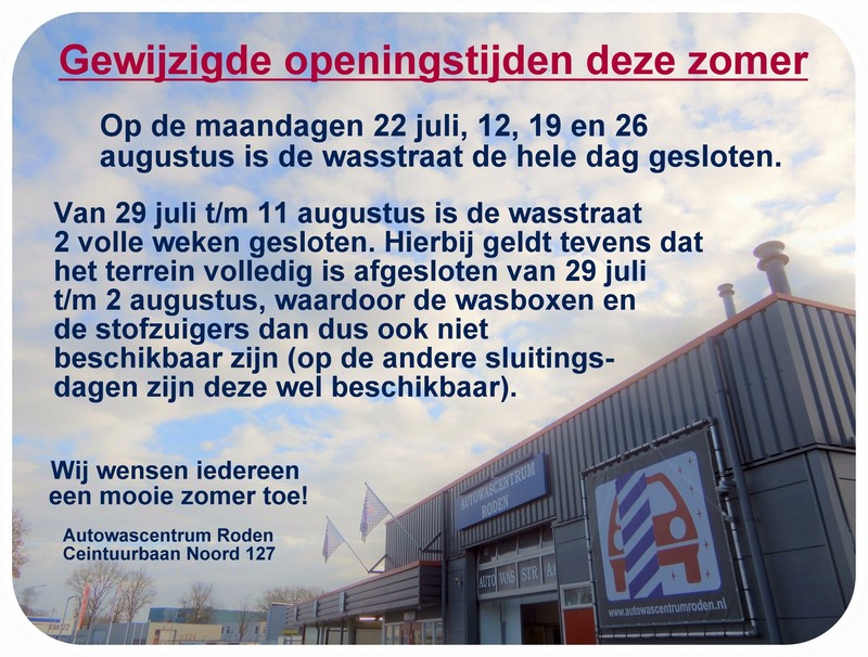 Zomersluiting 2024